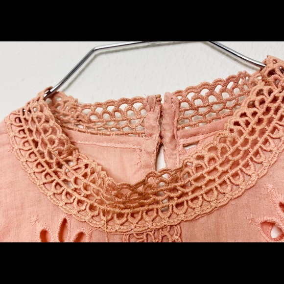 Entro USA Lace Crochet Ruffle Punk Top - Picture 9 of 12